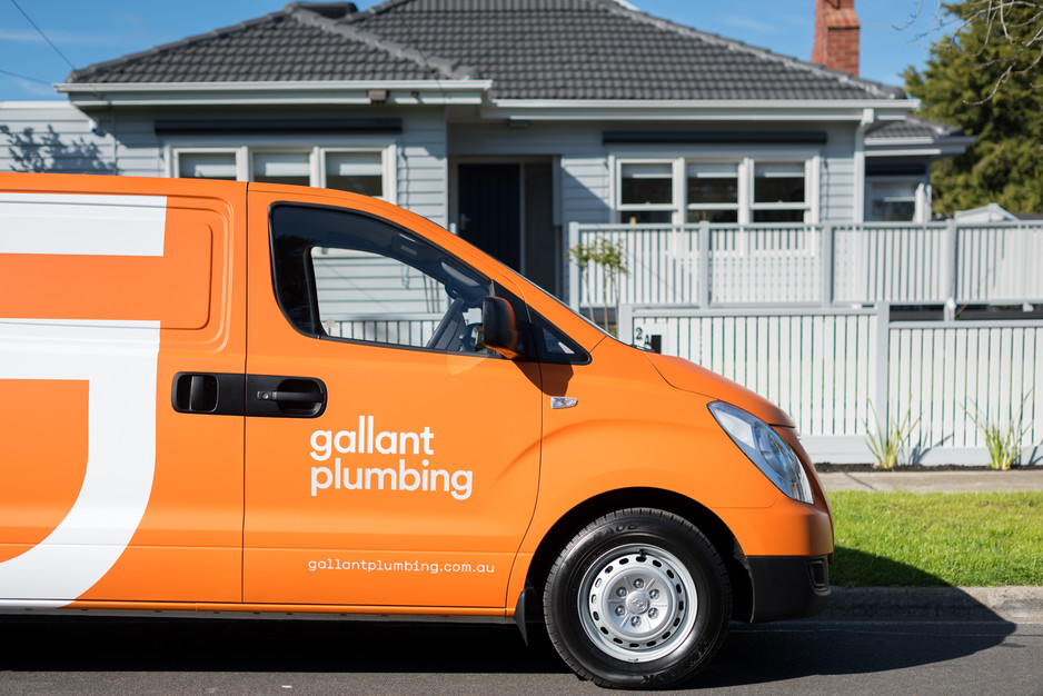 Gallant Plumbing Pic 1 - Our Orange vans are hard to miss