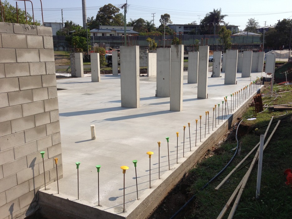 river city concrete Pic 1 - block of units ground slab