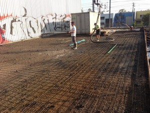 river city concrete Pic 4 - warehouse extension ready to pour