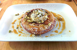 Plenty of Windsor Pic 3 - ricotta pancake with pistachio butter