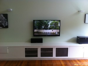 Digital TV Installs Pic 4 - 3DTV connected to blueRayFoxtelPS3 and Home Theatre Setup