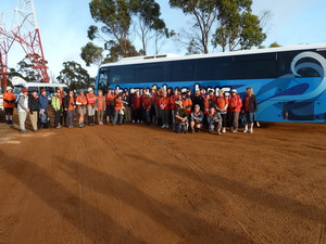 Busy Blue Bus Pic 5 - 100 women walking with Busy Blue Bus