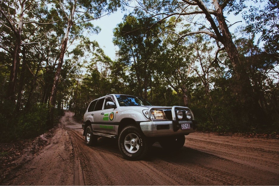 Rainbow Beach 4x4 Hire Pic 1 - Our 100 Series Landcruiser on the inner tracks towards Central Station on Fraser Island