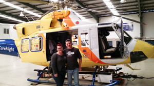 Careflight Group Queensland Pic 2 - Mark I with one of the Careflight choppers