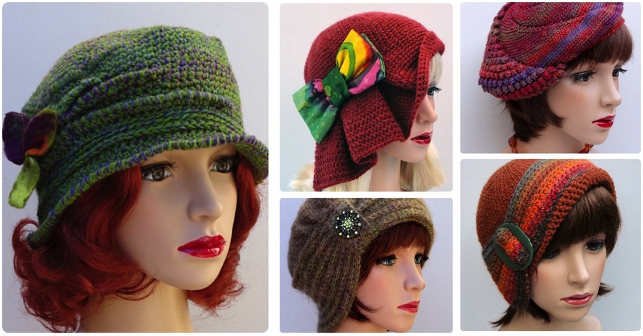 Vintage in Vogue Pic 1 - Vintage style hand crocheted hats