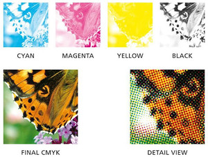 Calibre Print & Marketing Pic 3 - Full colour print made up of four colours