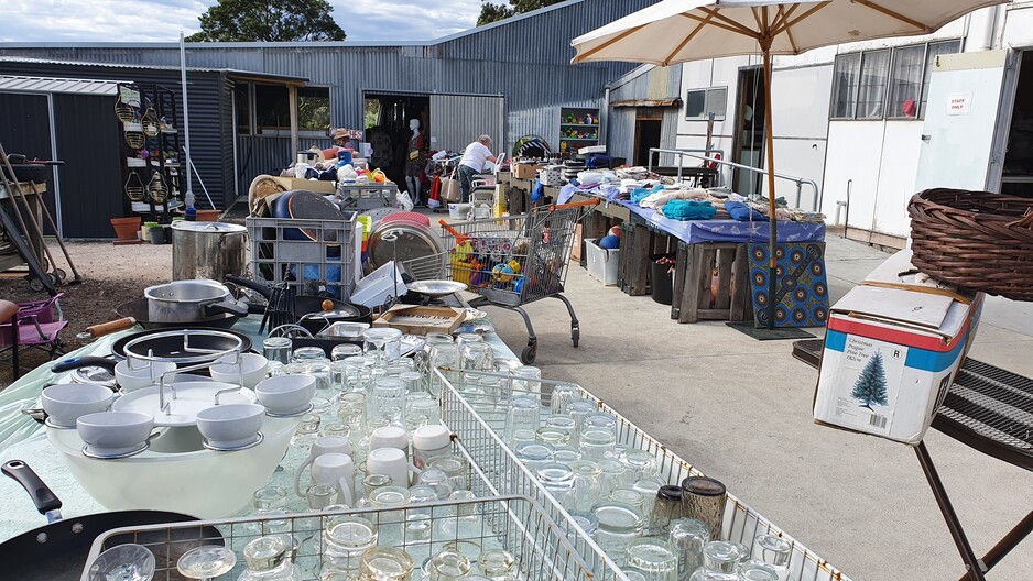 Prom Community Op Shop Pic 1 - A huge variety of stock both inside and outside We sell mens stuff furniture kitchenware antiques clothes and so much more