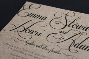 Venecia Designs Pic 5 - The Swan Wedding Invitation