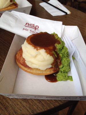 Pie Face Pic 3 - Thats right pie mash peas gravy dont knock it till you try it