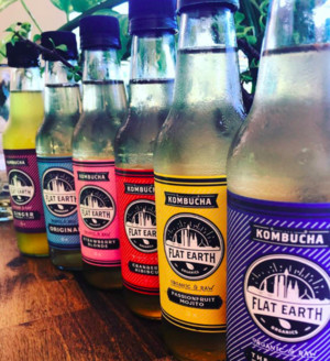 Mr Browns Tuckshop Pic 5 - Local Flat Earth Kombucha A dairy free probiotic to keep your tummy happy