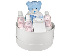 Tic Tac Tots Pic 5 - classic baby gift box available in pink blue neutral brown