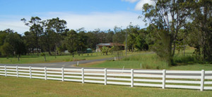 The Fence Men Pic 3 - PVC Post Rail Rural