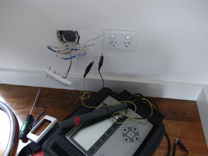 Melbourne Phone Line Faults Pic 2 - Mystery wiring behind phone sockets