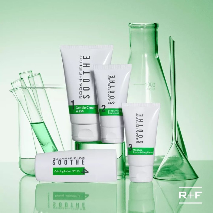 Rodan & Fields Pic 1 - Calm sensitive skin and maintain a healthylooking eventoned complexion withSOOTHE It was developed specifically with RFs patentpending Cold Fission Technology Works well for dry chapped cracked skin and visible signs of redness