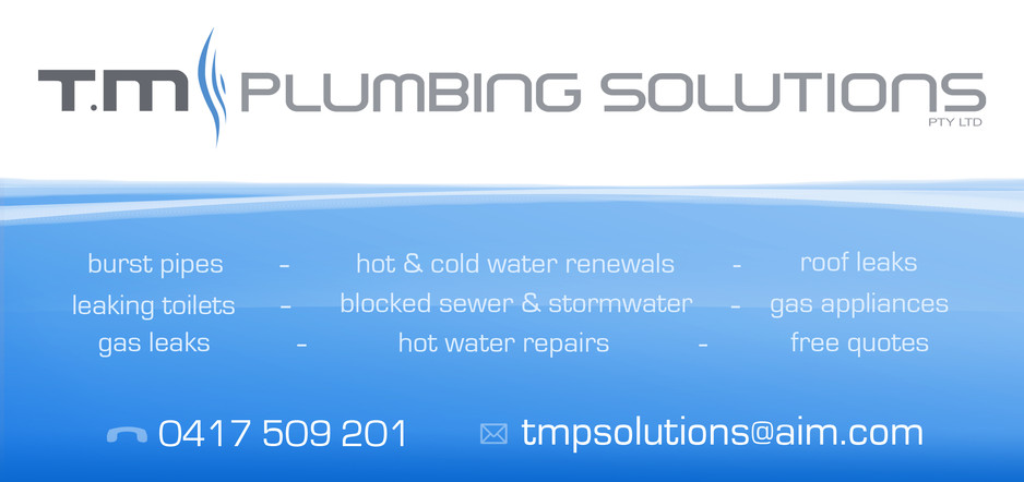 T.M Plumbing Solutions Pty Ltd Pic 1