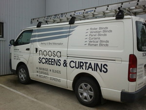 Noosa Screens and Curtains Pic 2 - Our Mobile installers and showroom