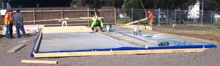 Termite Solutions Pic 1 - new slab construction with homeguard installed