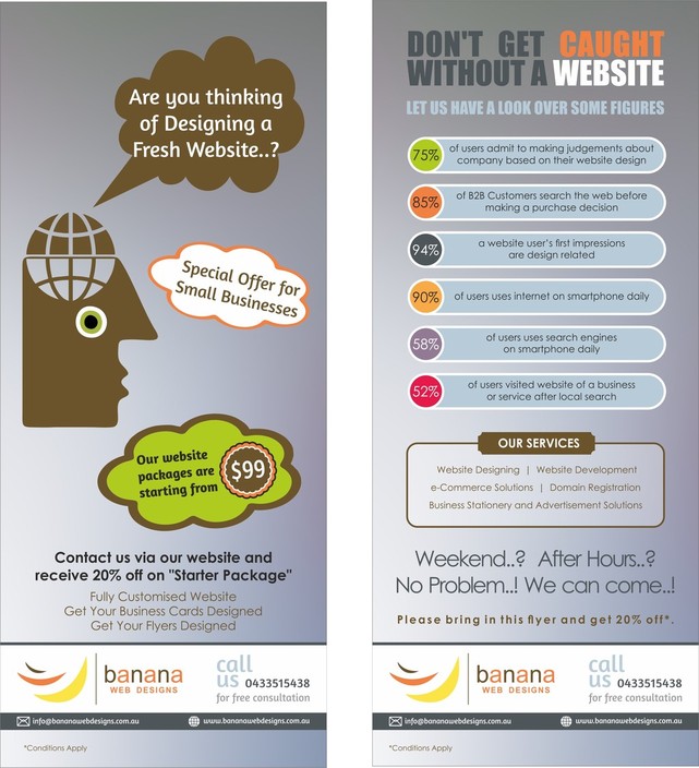 Banana Web Designs Pic 1 - Flyer 2014