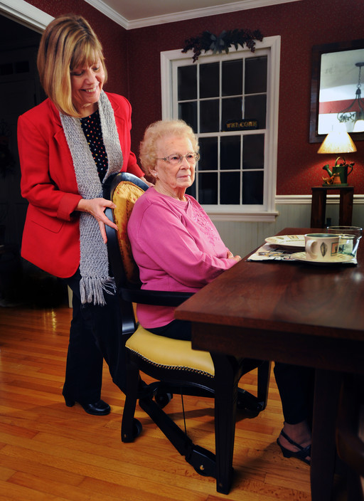 Easy Age Australia Pic 2 - Carer then pushes the lever down with their foot and guide the chair forward