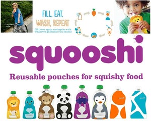 Aussie Bubs Baby Goods and Toys Pic 4 - Aussie Bubs Squooshi Reusable Food Pouches