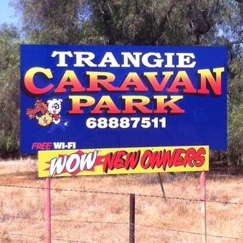 Trangie Caravan Park Pic 1 - Look for the sign