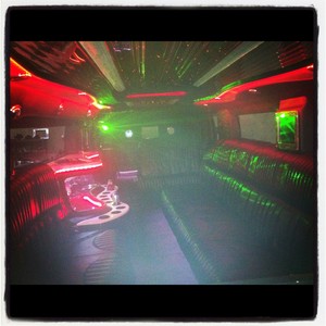 Perth Stretch Hummers Pic 4 - Inside Limo Hire Perth with smoke machine and lasers