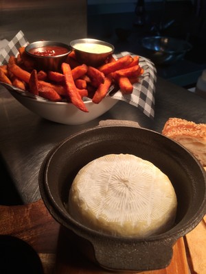 Cork & Bottle Pic 3 - Baked Camembert sweet potato chips