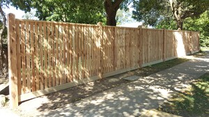 Knox Fencing Pic 5 - Knox Fencing Capped Picket Fence with Exposed Posts