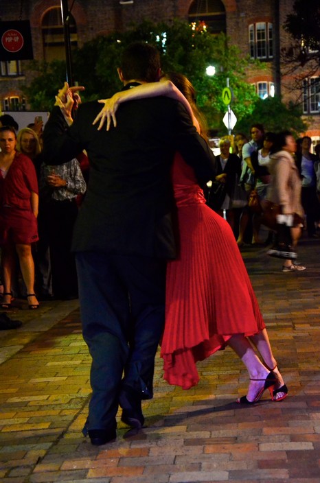 Tango Encanto Pic 1 - Demonstration at the Rocks Sydney