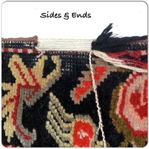 Rug Works by Adam Daines Pic 3 - Sides being re woven