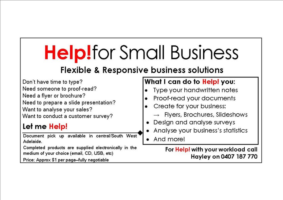 Help! for Small Business Pic 1