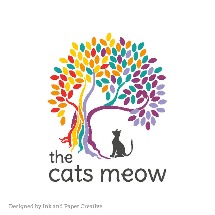 Ink and Paper Creative Pic 1 - Copyright 2014 Ink and Paper Creative The Cats Meow Logo Design