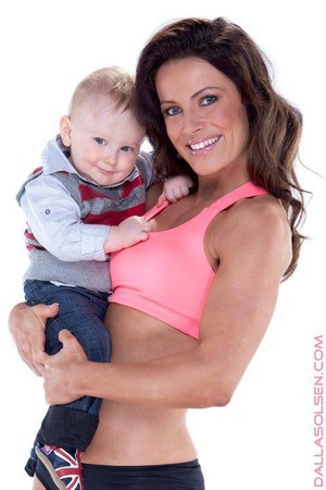 ABS PERSONAL TRAINING Pic 4 - oxygen shoot with my 10 mth old