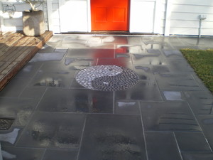 Benjamin O'Rourke Pic 5 - bluestone paving with pebbles in the middle