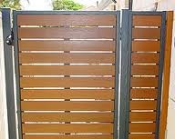 Krom Fencing Pic 4 - DIY GATES WOODLOOK SLATS Krom fencing