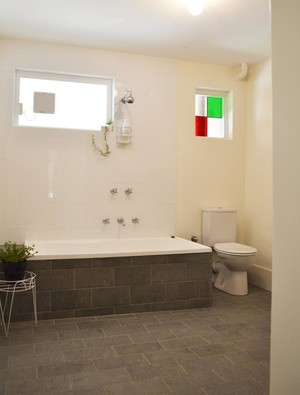 Perfection Bathrooms Pic 2 - Granite stone and white porcelain renovation in Fremantle WA