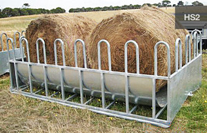 Johnos Livestock Feeders Pic 2 - 2 big roll Mobile HaySilage Feeder