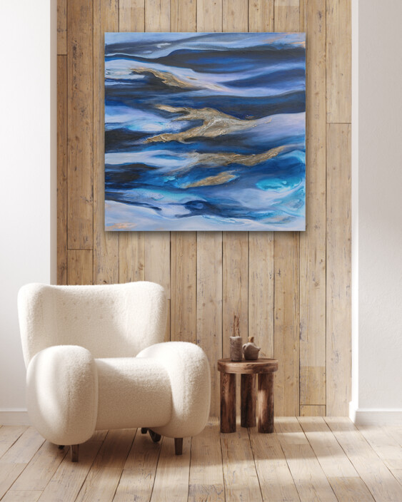 Larissa Nguyen Pic 1 - Call of the Sea Contemporary abstract art by local Perth artist Larissa Nguyen