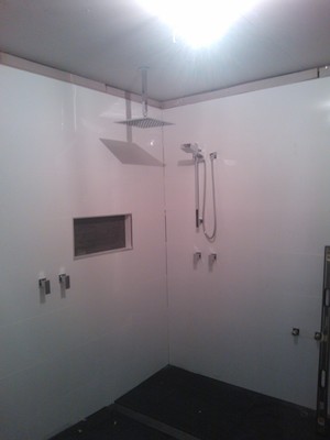 Mad 4 It Plumbing Pic 5 - rainhead shower shower rail