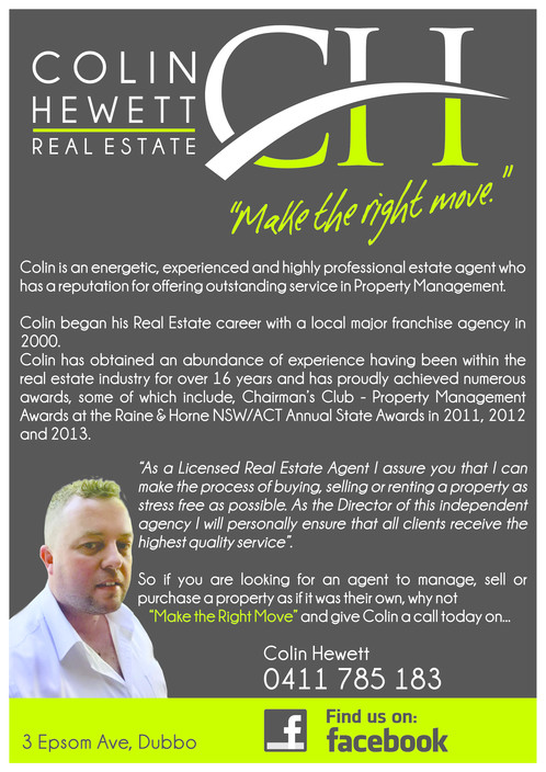 Colin Hewett Real Estate Pic 1 - ABOUT COLIN HEWETT REAL ESTATE