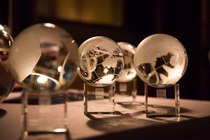 Plan Ahead Events Camberwell Pic 3 - Crystal engraved globes