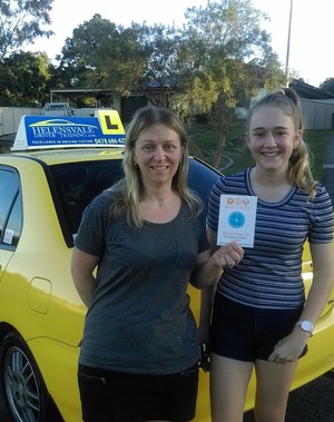 Helensvale Driver Training Pic 3 - Karina and mum Faye from Studio Village enjoying the free Keys2drive lesson