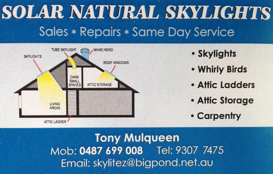 Solar Natural Skylights Pic 1 - Reliable honest service