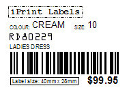 iPrint Labels Pty Ltd Pic 3 - Fashion sample label