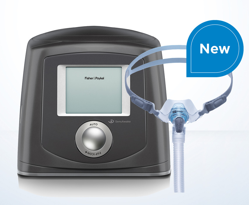 NSWCPAP Pic 1 - Fisher and Paykel Icon with the new Brevida Nasal Mask