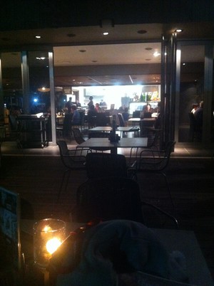 Castro's Bar & Restaurant Pic 2 - candlelight tables outside