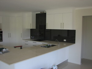 3AGlass Pic 3 - Custom made splashback colour is chocolate glass is 6mm clear