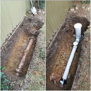 Master Flush Plumbing Pic 3 - Today sewer shaft replacement in Ryde tree roots causing major issues needed to be replaced with new pvc piping