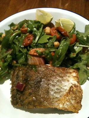 Finz On The Beach Restaurant Pic 3 - The Fish Salad of the Lunch menu