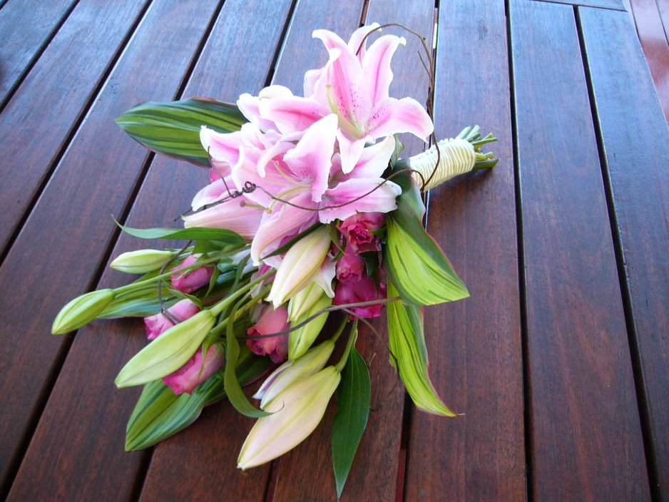 Denise's Wedding Flowers Pic 1 - pink lillies